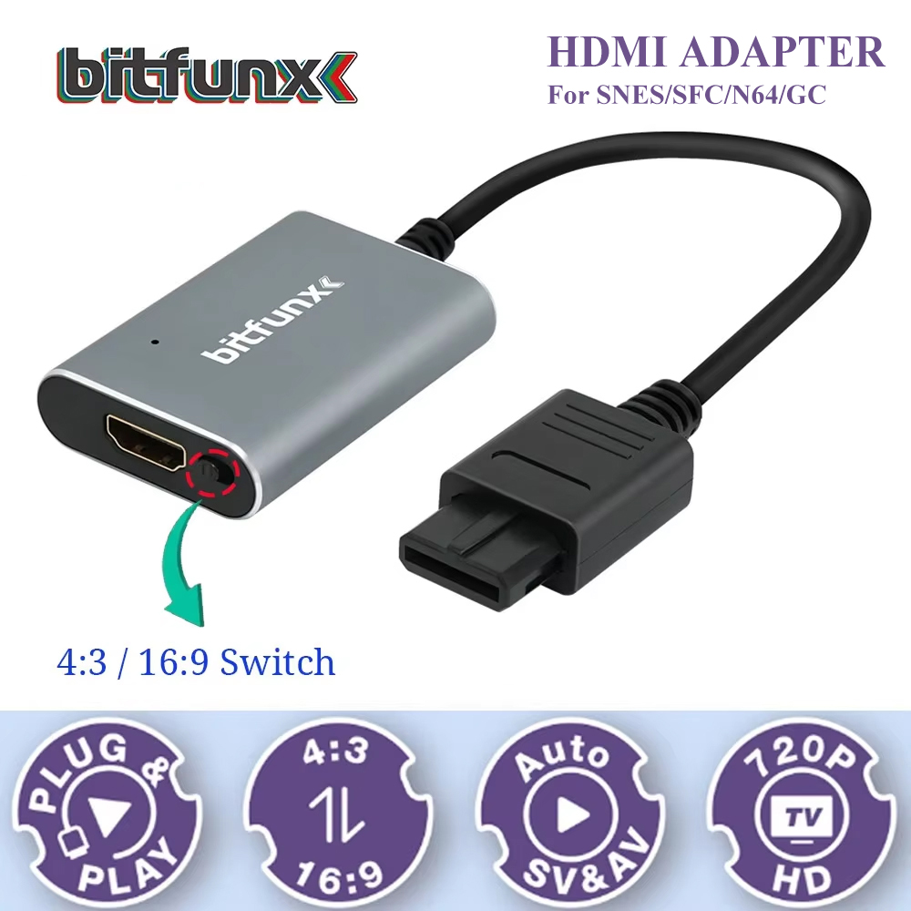 Bitfunx 720P Svideo / AV To HD - Gaming Console Tv review and price