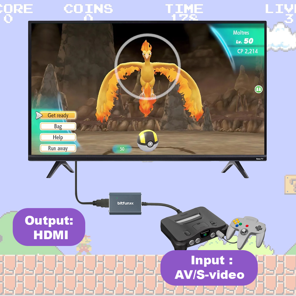 Bitfunx 720P Svideo / AV To HD - Gaming Console Tv review and price